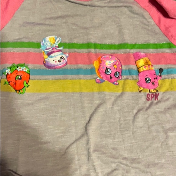5/$20🛍GUC Girls “Shopkins” 3/4 sleeve tee. - Picture 4 of 5